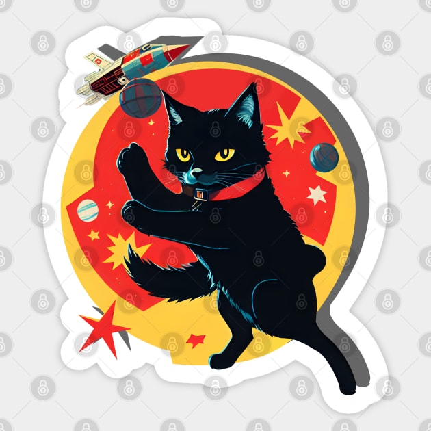 Yelena (Cats in Space) Sticker by Nessem